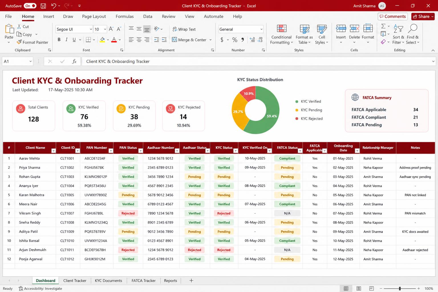 Client KYC & Onboarding Tracker